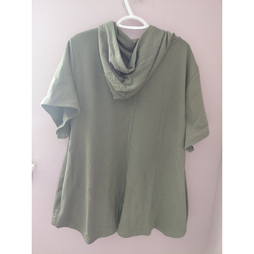Livi Lane Bryant Hooded Sweatshirt Pullover 26/28 NWT Olive Green - Picture 8 of 12